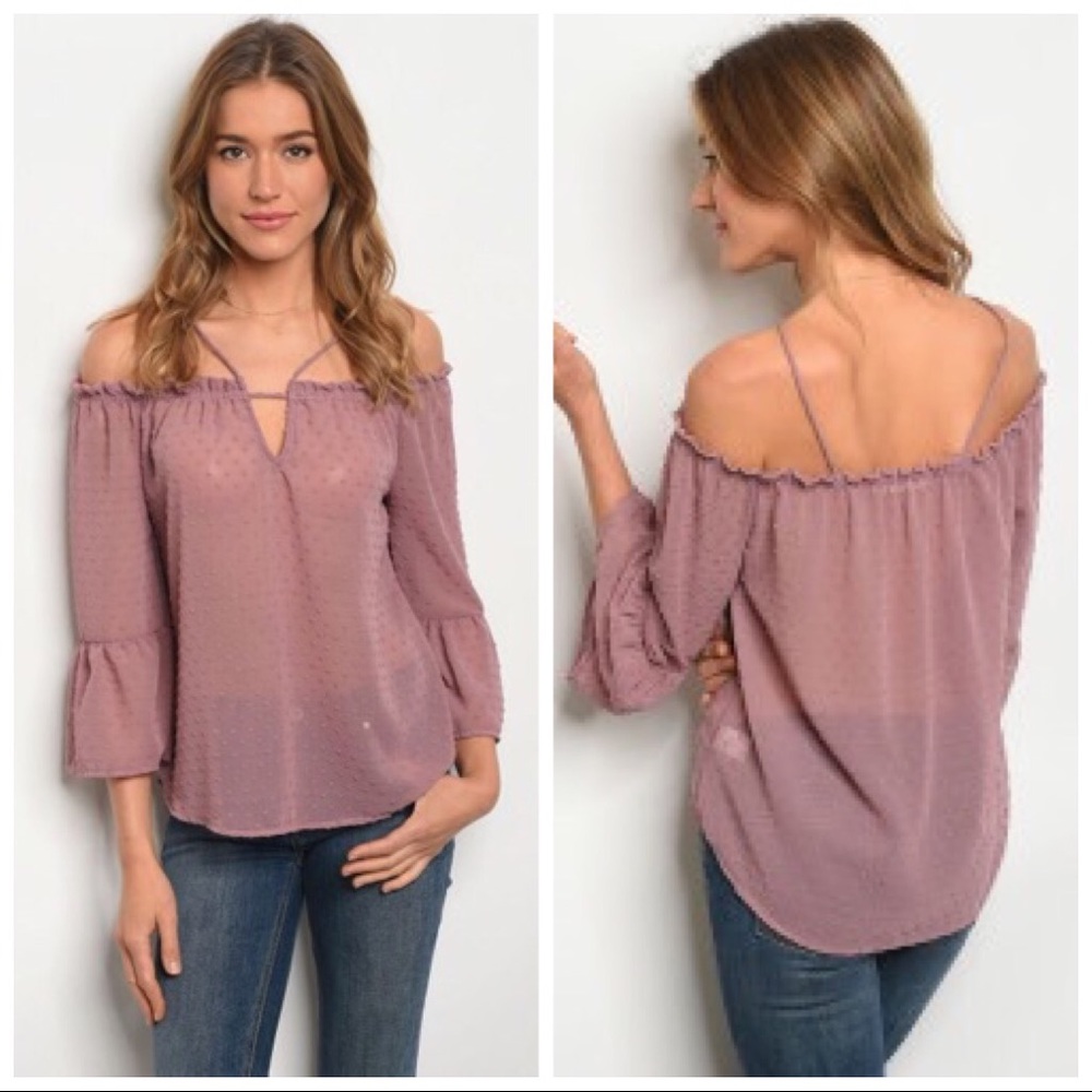 Women’s Sheer Cold Shoulder Top